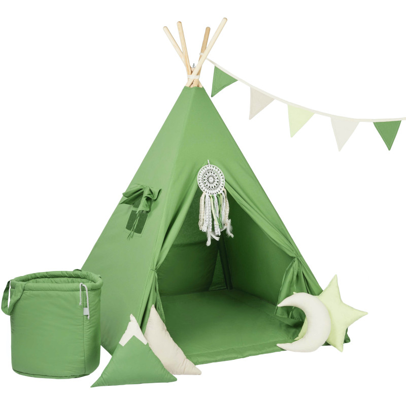 Stan týpí pro děti zelený