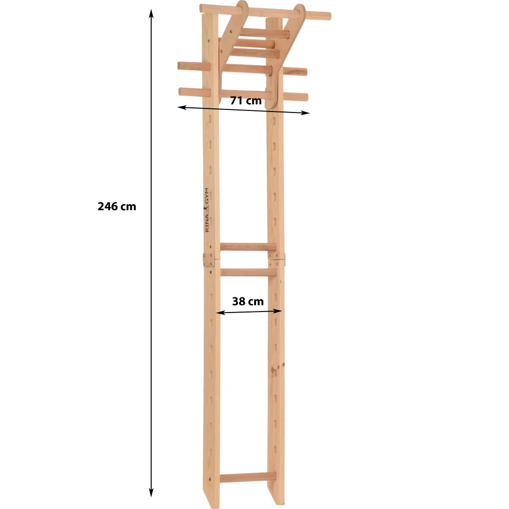 Dřevěné nástěnné tyče pro dospělé - do 150 kg WB1