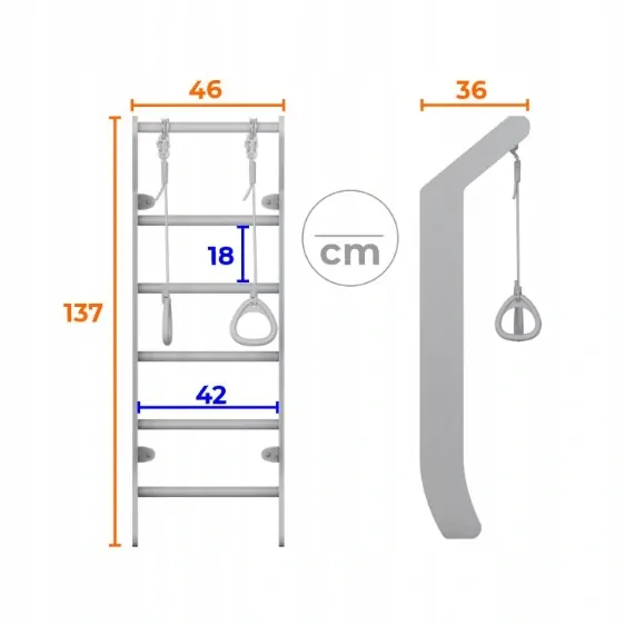 Dřevěné žebřiny Mini Color
