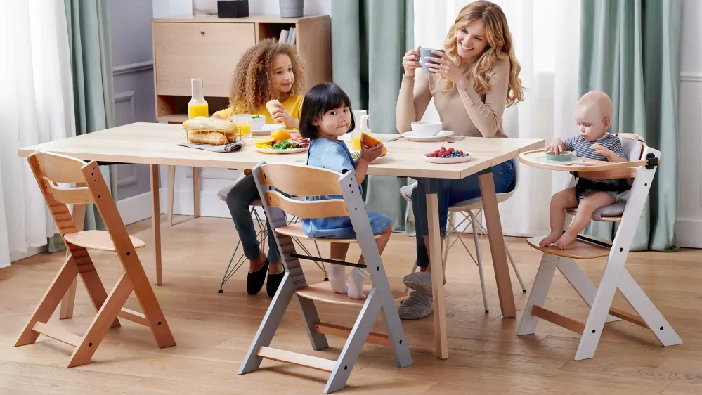 Dětská multifunkční židlička ENOCK - černá