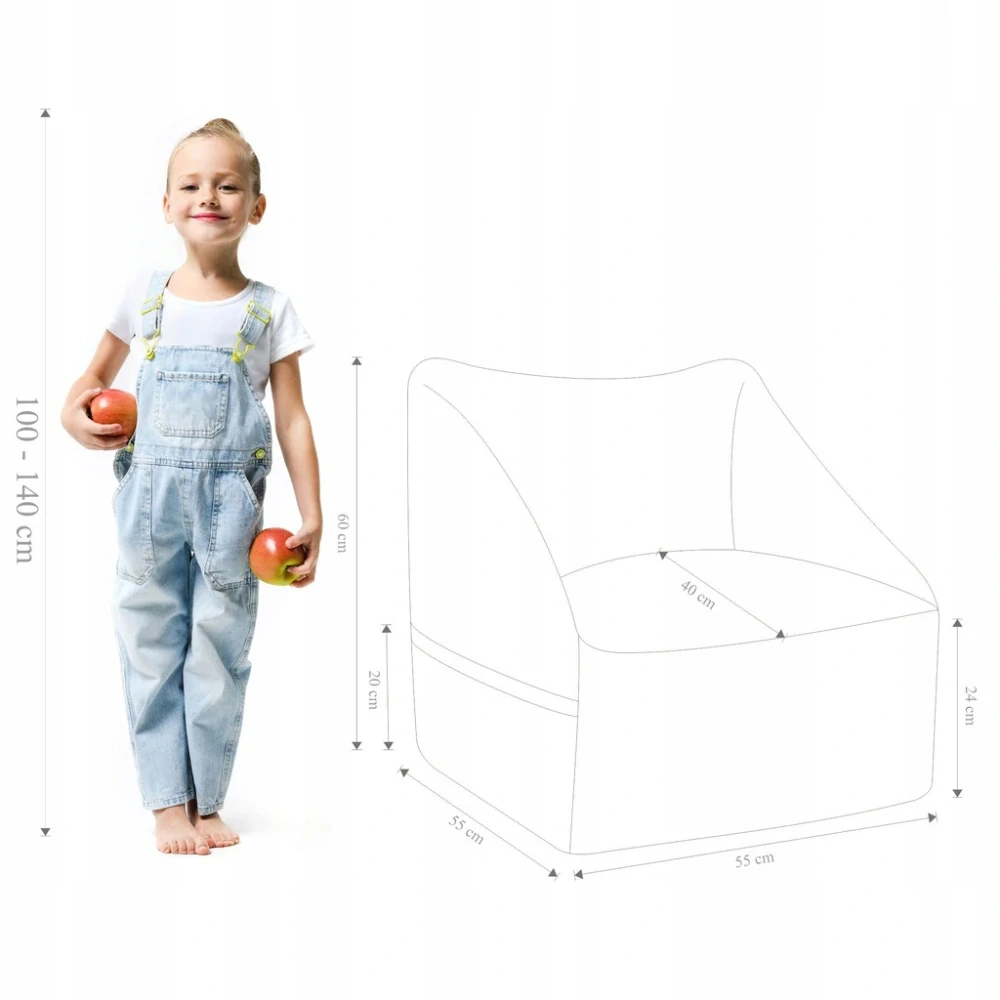 Dětské křesílko KIDS 18 - baltic sea, blue