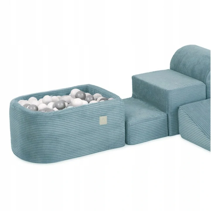 Pěnové hřiště se suchým bazénkem a míčky - Manšestr zelený