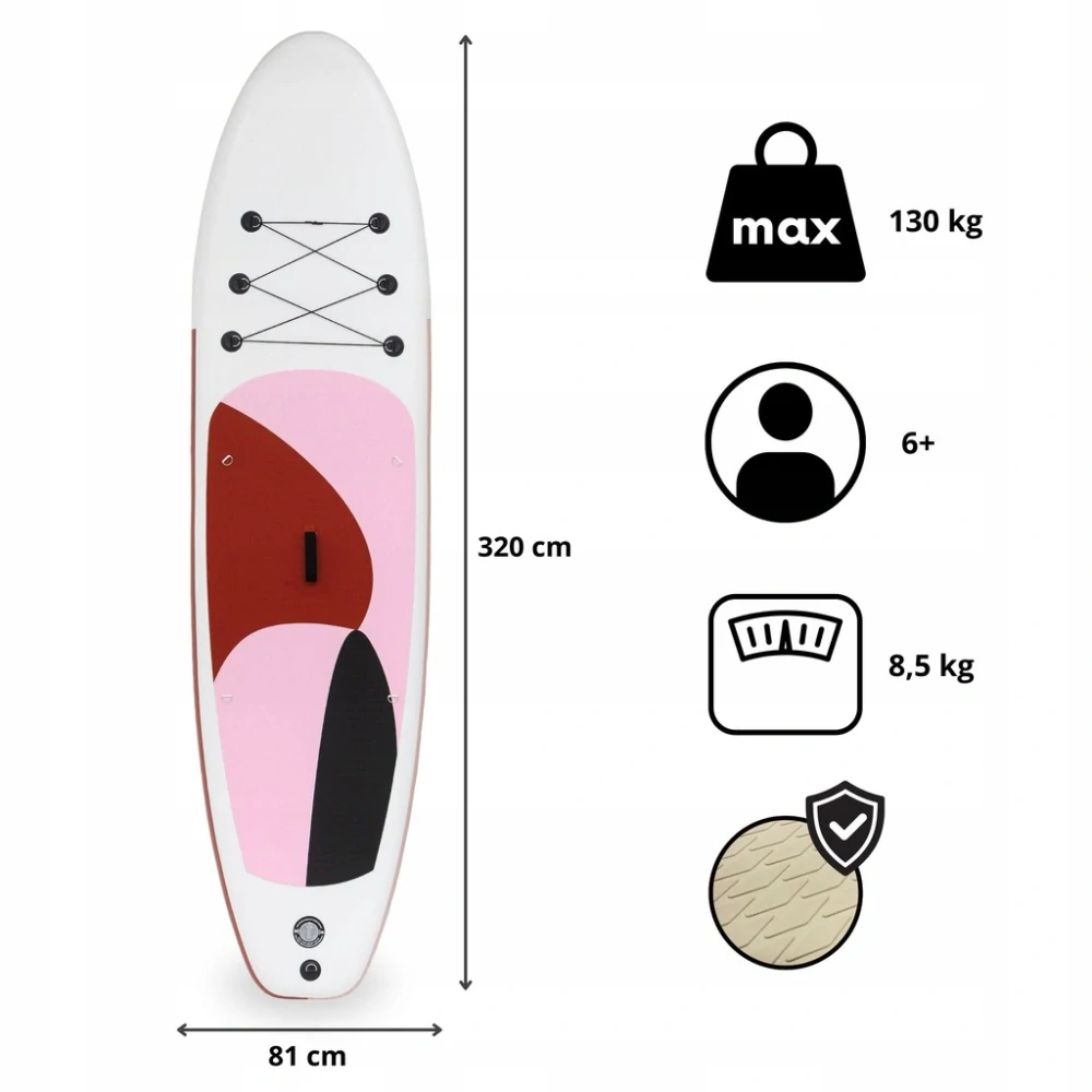Nafukovací SUP Stand Up Paddle Board 320 cm s pádlem a sedadlem
