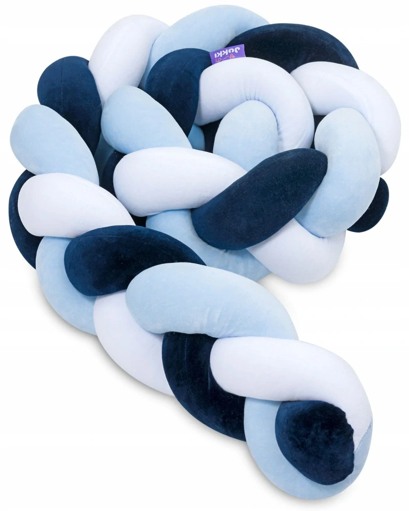 Mantinel pletený cop 2m - odstíny modré