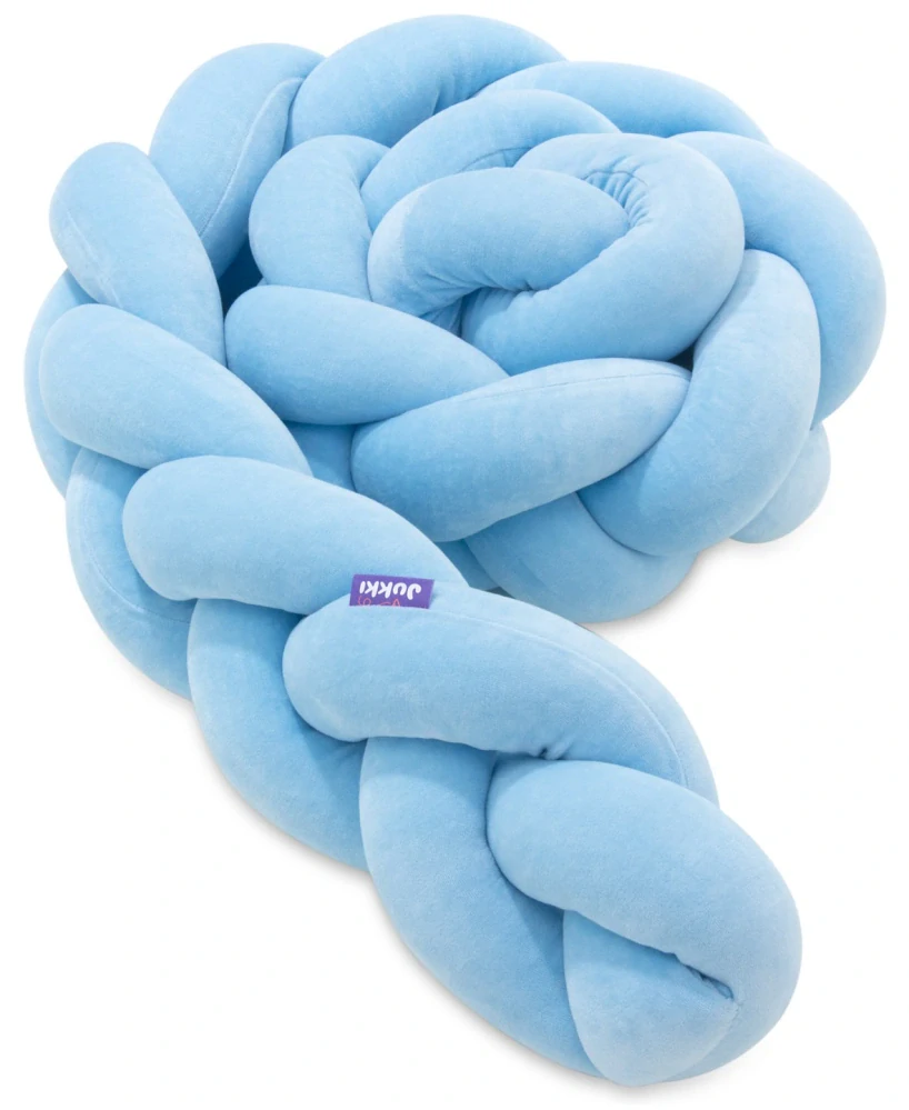 Mantinel pletený cop 2m - baby blue