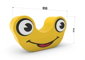 Pěnový rocker - smile yellow