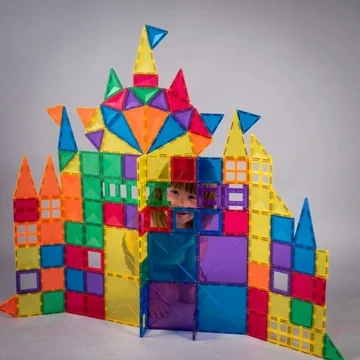 Velké magnetické stavební bloky Rainbow - Creative Pack 102 Connetix