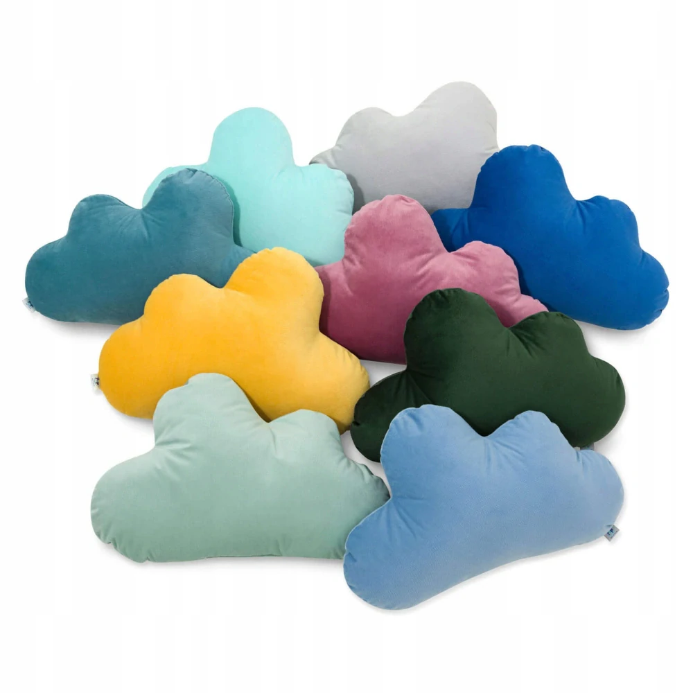 Ozdobný polštářek mráček - žlutý