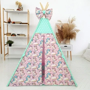 Stan teepee pro děti se zvířátky MINT