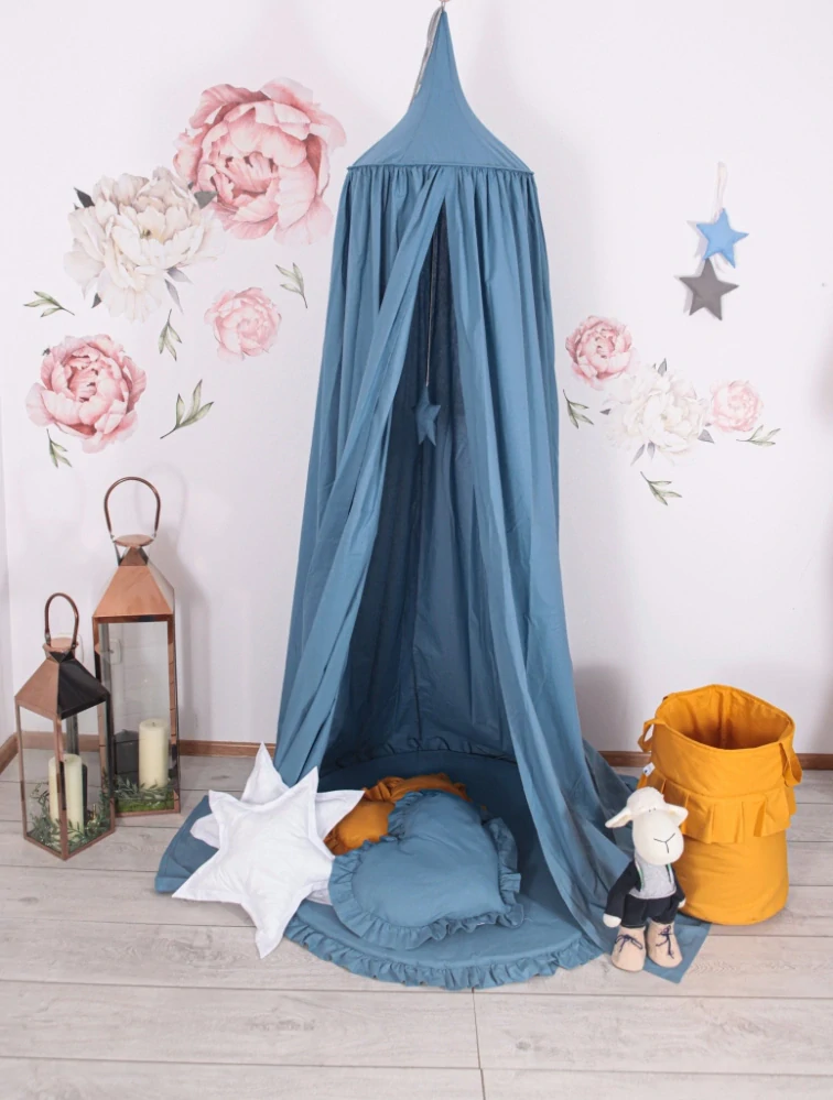 Sada Baldachýn, podložka a polštář - BLUE