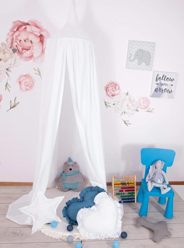 Baldachýn, nebesa nad postel - WHITE