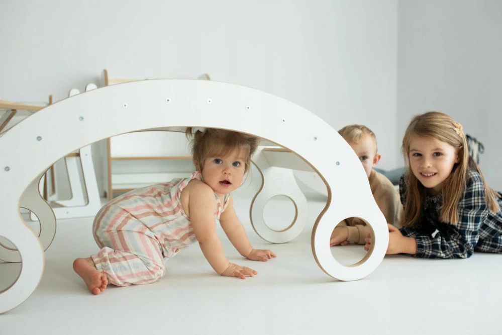 Certifikovaná montessori houpačka XL - bílá