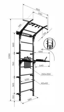 Gymnastické žebřiny Levron