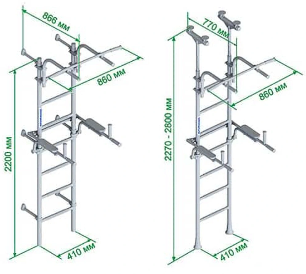 Žebřiny kovové Teenager Plus
