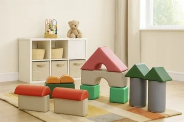 Sada 15 pěnových bloků – vzdělávací bloky pro batolata