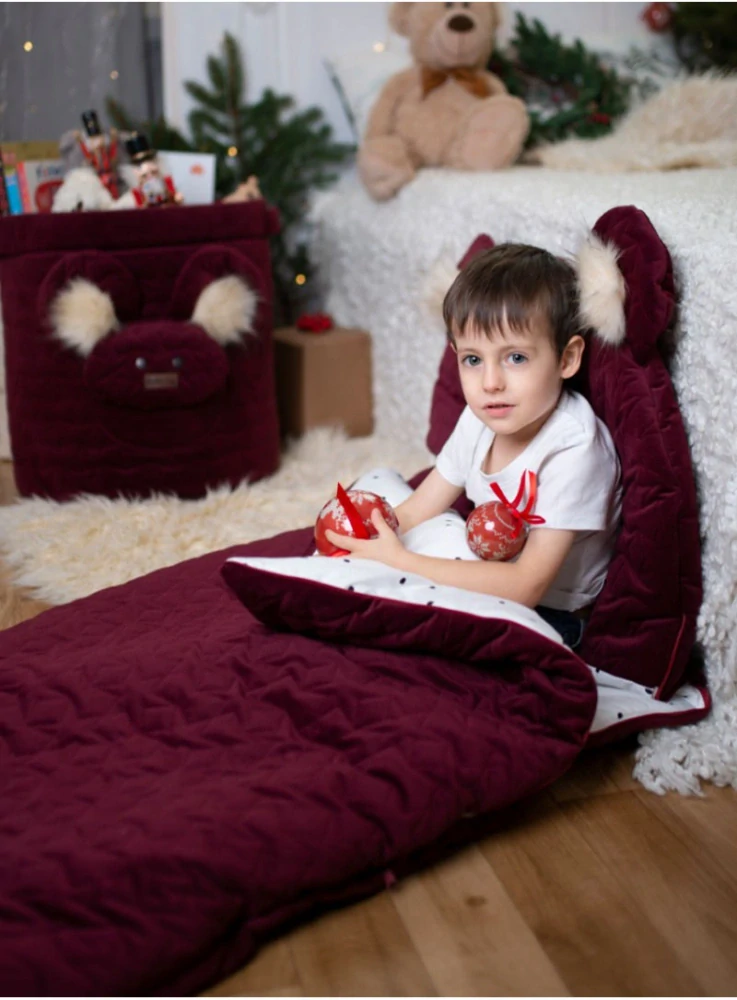 Kinder Hop Dream Catcher Spací pytel Stars Maroon - 120x60 cm