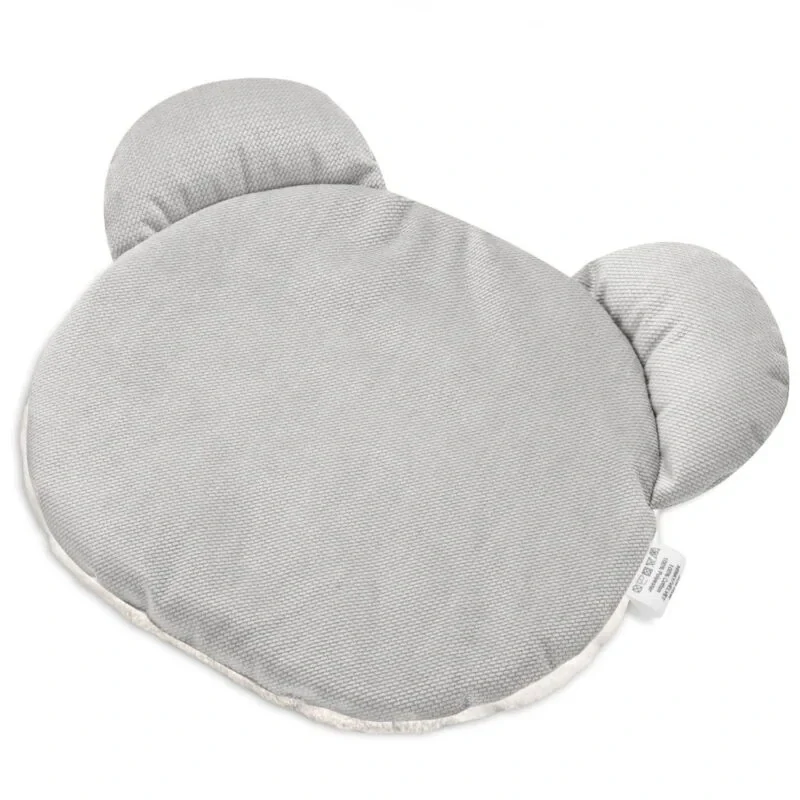 Ozdobný polštářek teddy - šedá