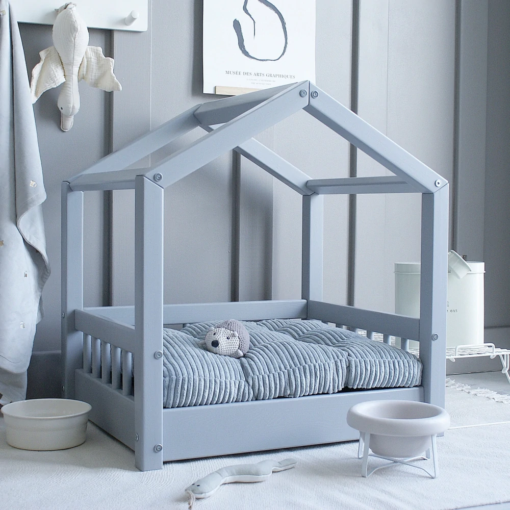 Pelíšek pro domácího mazlíčka FURRY HOUSE - šedá