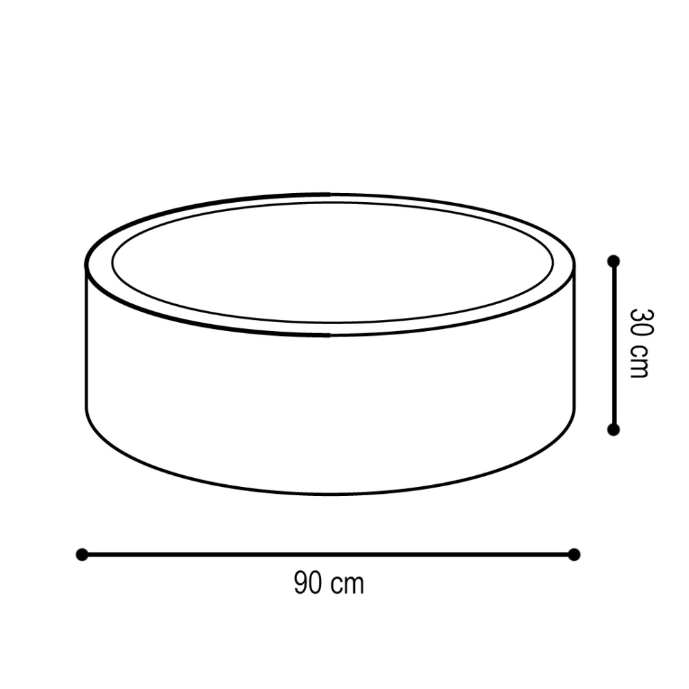 Bazén pro děti 90x30cm, bez míčků - manžestr, béžová