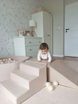 Pěnová hrací sestava 3 ks - růžová