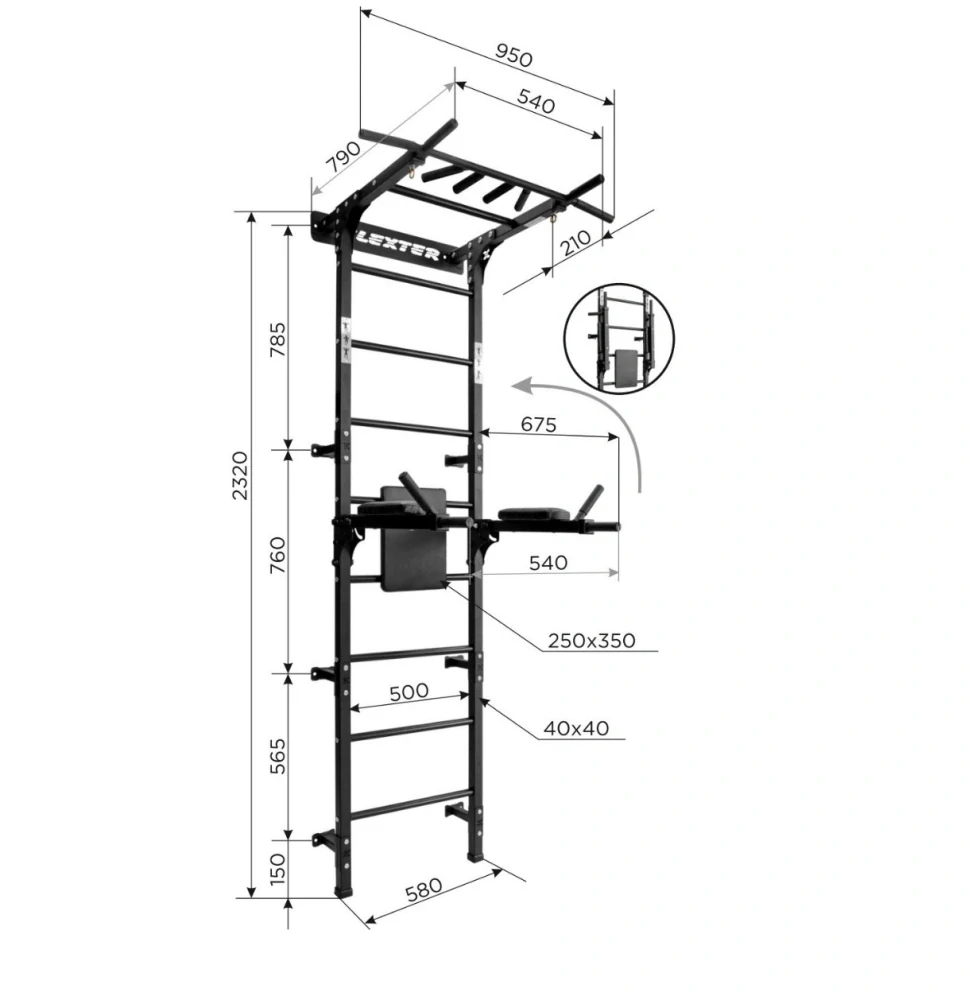 Gymnastické žebřiny Elevate