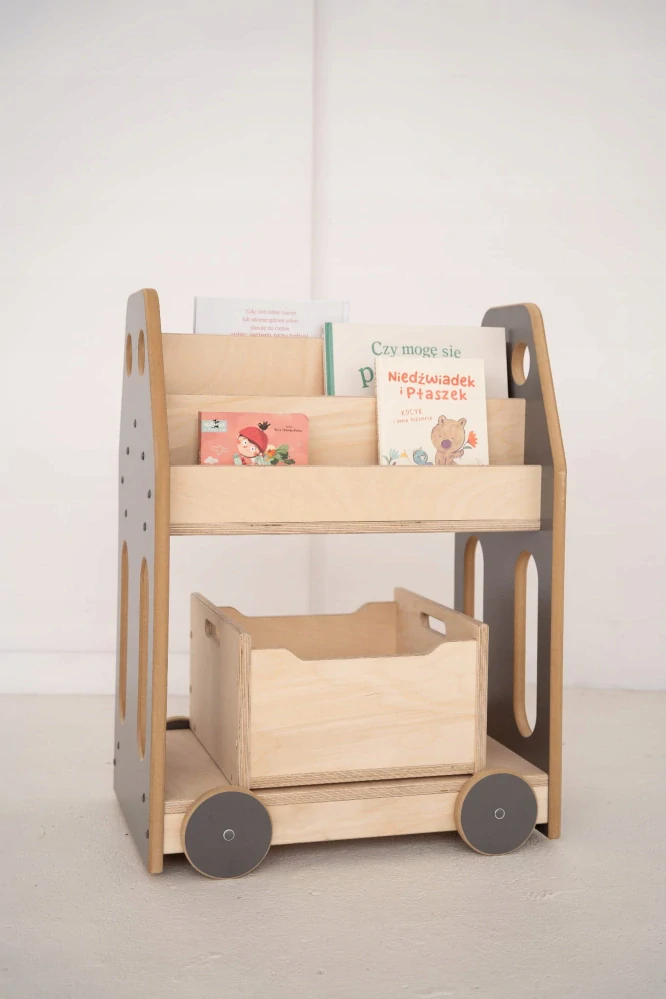 Montessori knihovna CAR - šedá