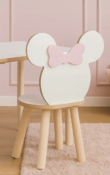 Dětská židle Mickey Mouse s mašlí