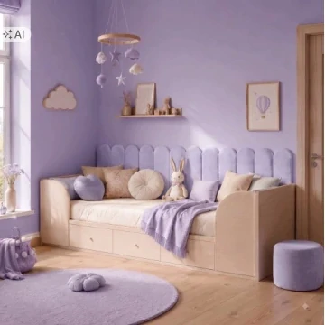 Čalouněné panely Magic Velvet - fialová