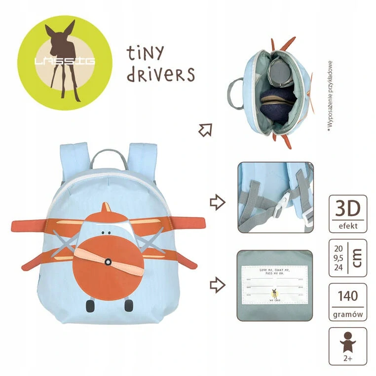 Mini batoh Lassig Tini Drivers – Aero
