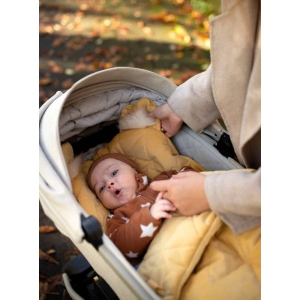 Kinder Hop Spací pytel 6v1 Dream Catcher Triangles Mustard - 80x45 cm