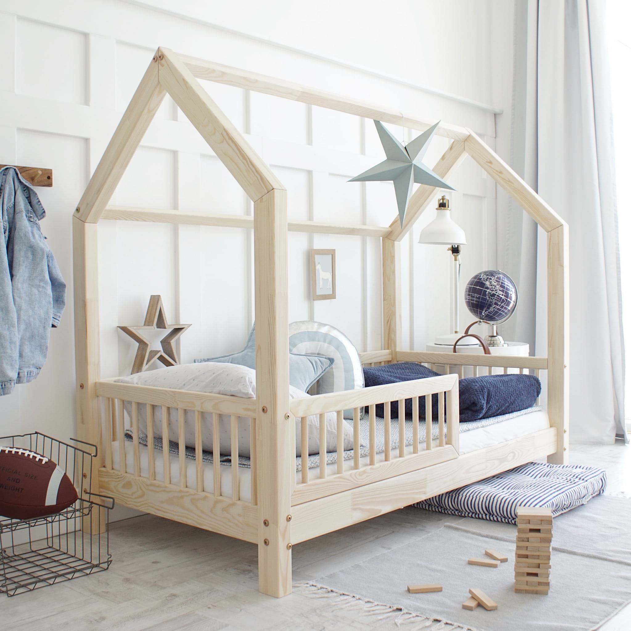 Dětská Postel Domeček Pioli (10 cm) - natural