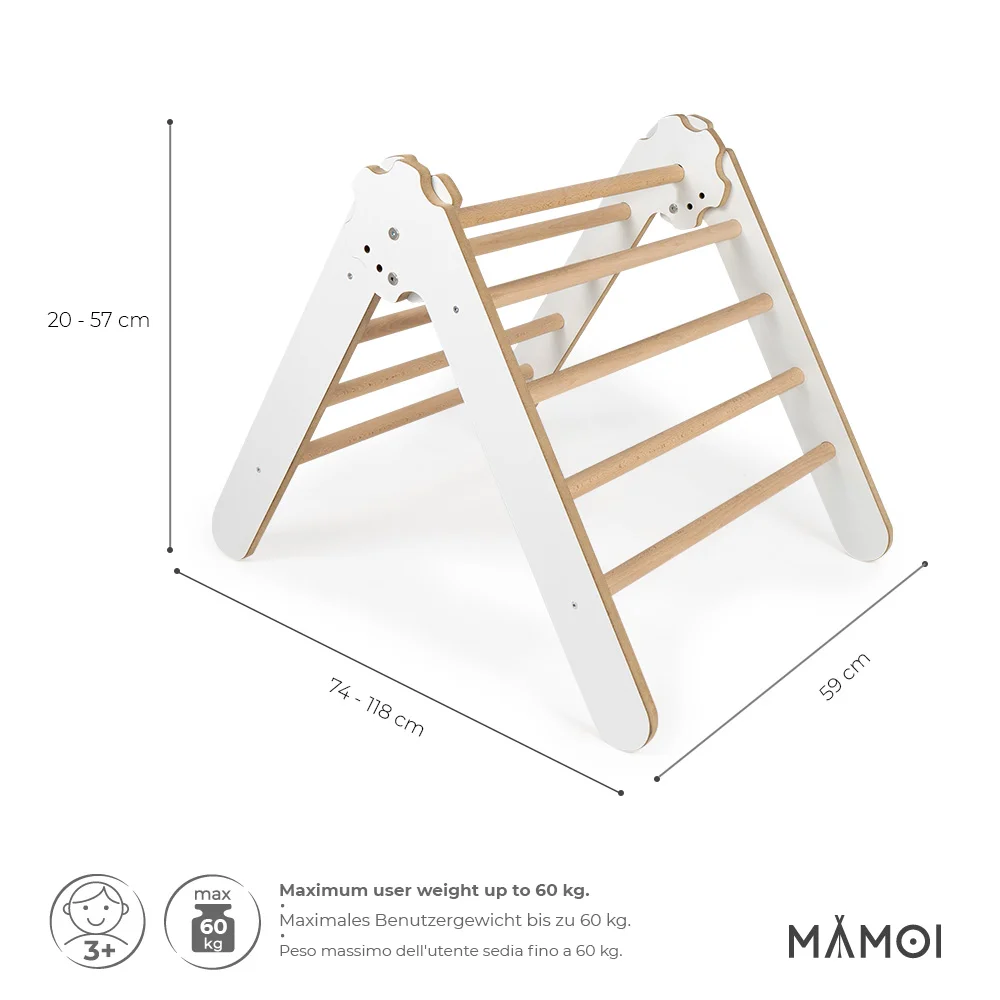 Moderní Pickler Triangle prolézačka - bílá