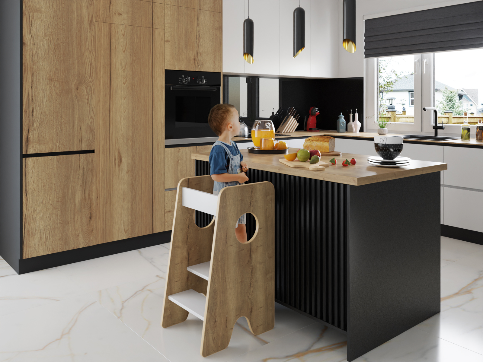 Učící věž Kitchen Helper - pomocník do kuchyně