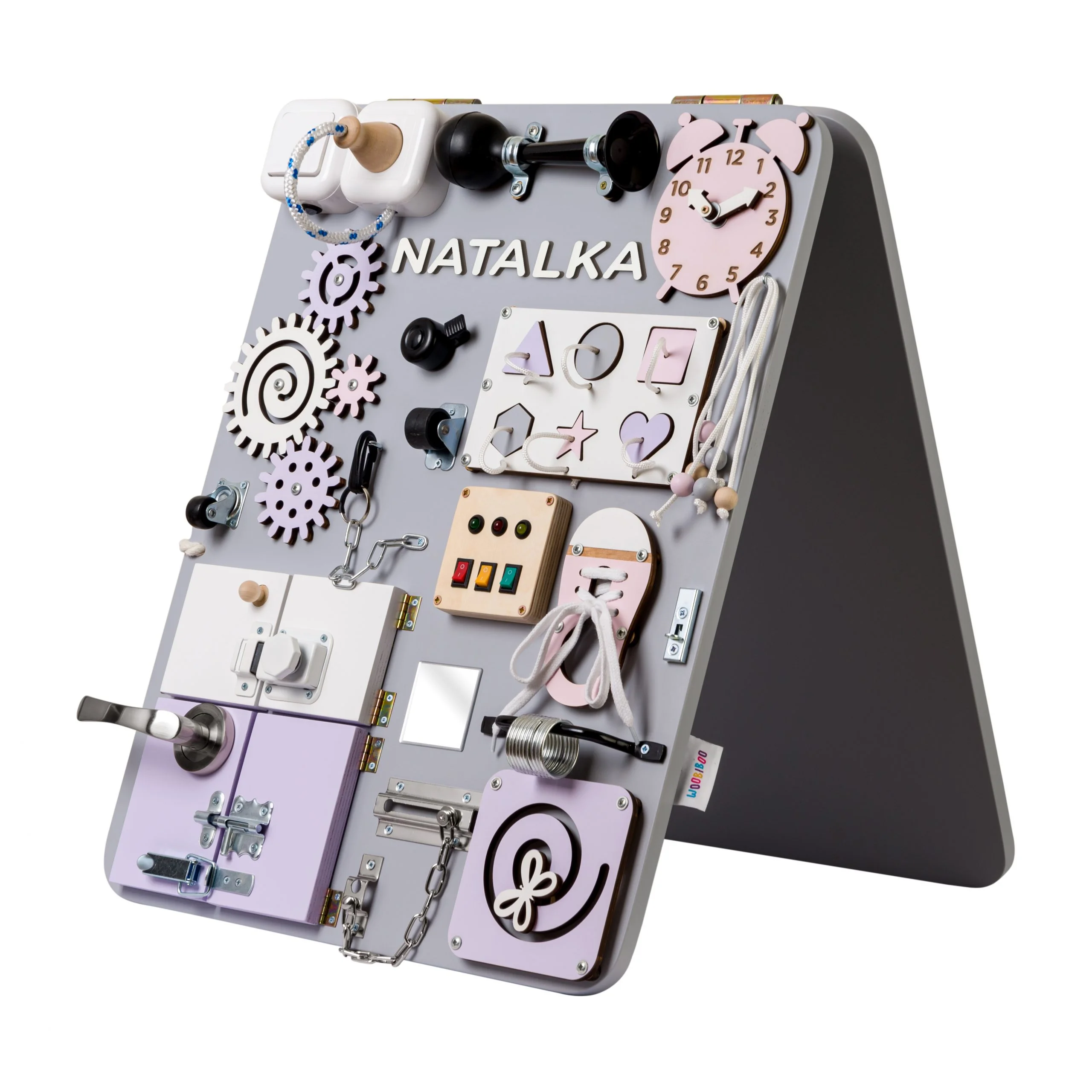 Montessori senzorická manipulační tabule - stojící