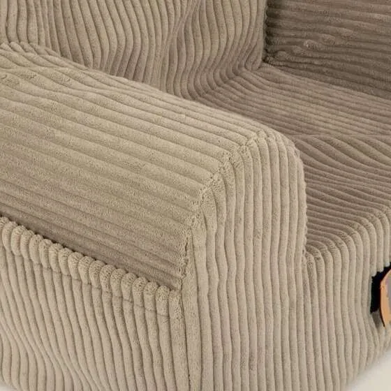Dětské křesílko Teddy - manšestr světle béžové