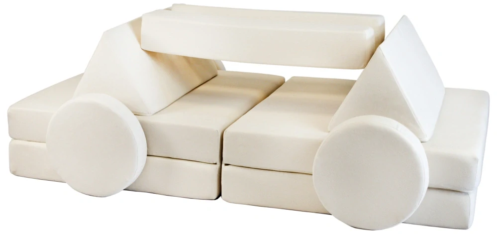 Modulární dětská pohovka - multifunkční, světle šedá