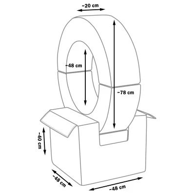 Sada obruče, 3 bloky, soft play