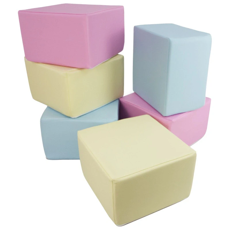 6 ks barevných stavebních kostek