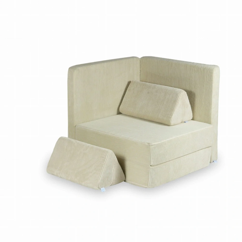 Montessori Play Sofa Luxury Waffle - růžová