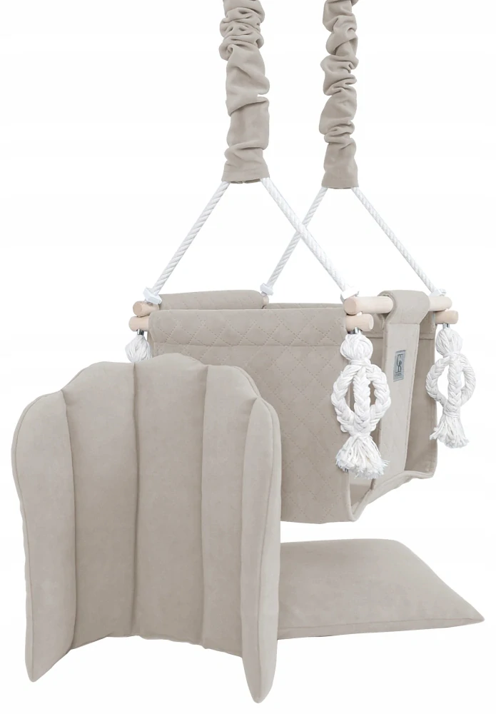 Dětská houpačka dětská SHELL - světle hnědá