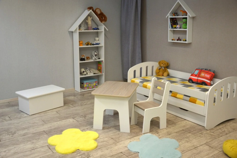 Set dětský stůl se židličkou 2ks - přírodní