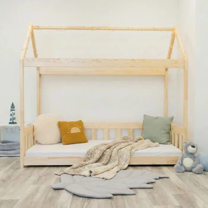 Dětská postel domeček TEDDY - přírodní