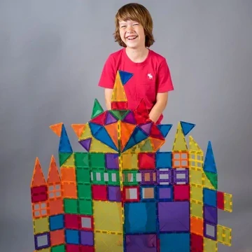 Velké magnetické stavební bloky Rainbow - Creative Pack 102 Connetix