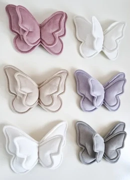 Sametový motýl - šedý, různé velikosti