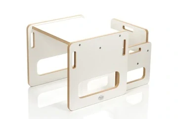 Dětský stůl a židlička - bílá