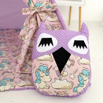 Stan teepee pro děti se zvířátky PURPLE