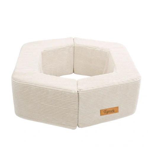 Dětská rozkládací pohovka - beránek, tmavě béžová