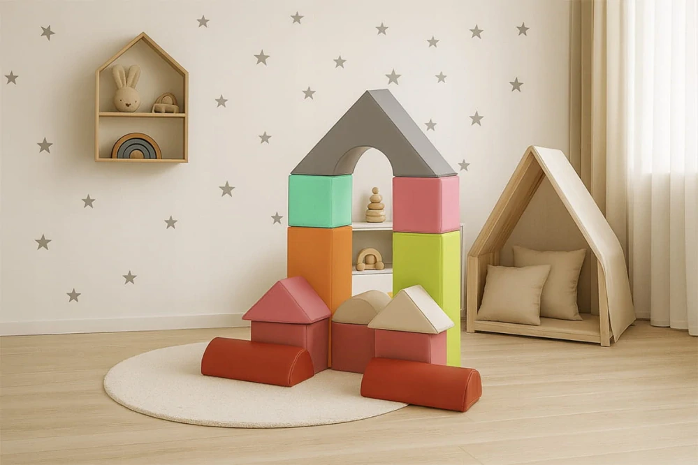 Sada 11 pěnových bloků – vzdělávací bloky pro batolata