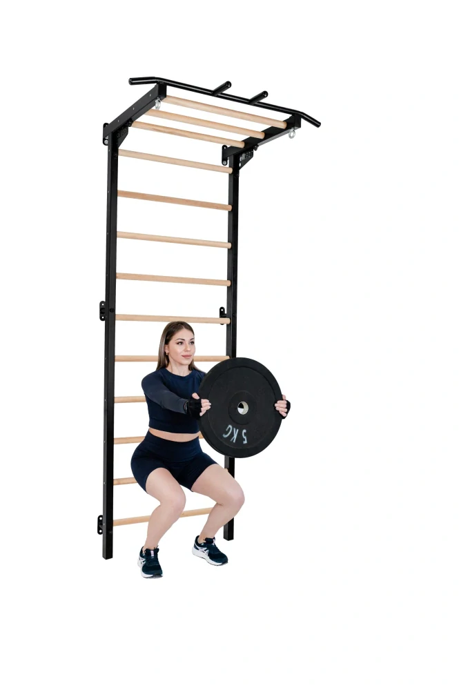 Gymnastický tréninkový žebřík HOME gym Basic - černá