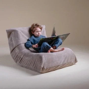 Dětské ergonomické křeslo Mooni, prémiový manšestr - zelená